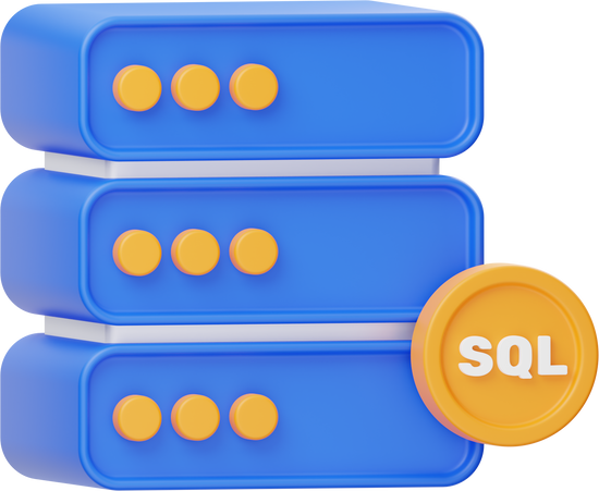 SQL Database 3D Icon